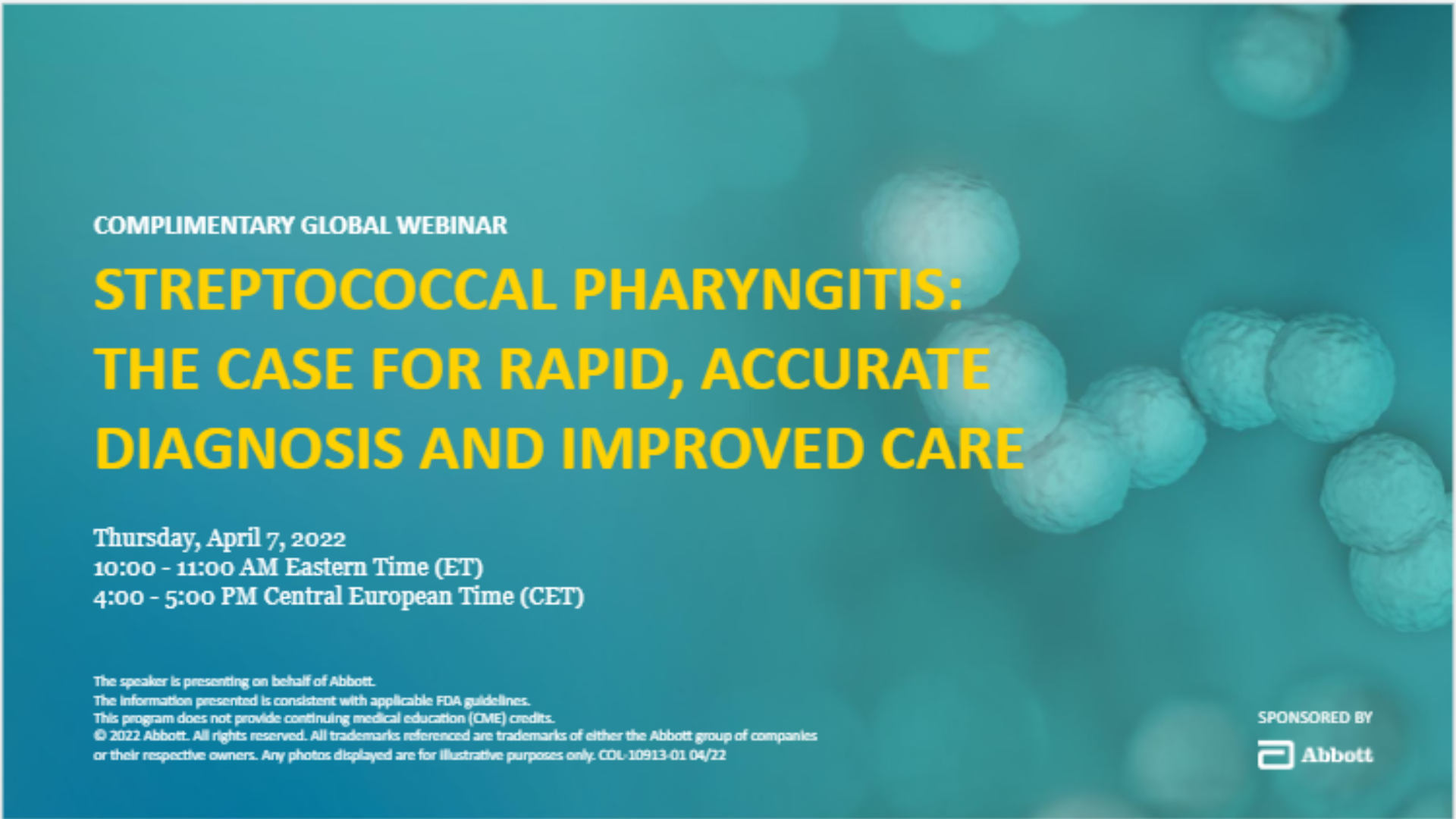 Streptococcal pharyngitis the case for rapid, accurate diagnosis and